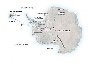 map south pole
